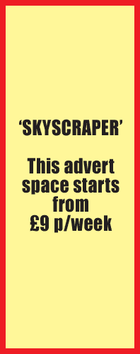 This SKYSCRAPER advert space starts from £8 per week