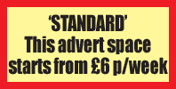This STANDARD Ad position starts from £6 per week