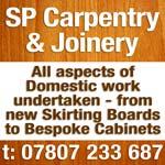 S P Carpentry & Joinery Services. Call Steve on 07807 233 687