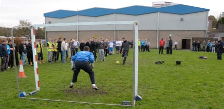 Penalty Shoot out at Chesterfield College