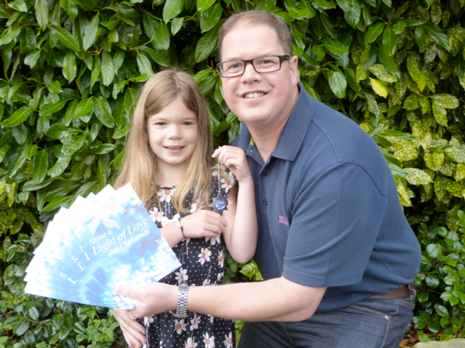 Lucy and Warren Hallam who are dedicating a Light of Love to mummy and wife Lisa who received specialist care at Ashgate Hospice