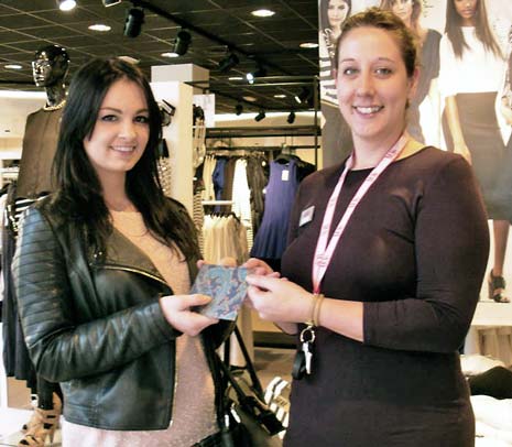 Jean's grand-daughter Stacey Fullwood, who is 19 and from Clay Cross, won a voucher from H&M in the same competition