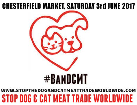On Saturday 3rd June, a globally co-ordinated campaign to raise awareness will include a local event in Chesterfield Market, from 10:30am to 4:30pm, where the local campaign organiser Julie Allen and a team of volunteers will be there to explain how you can help stop this barbaric trade.