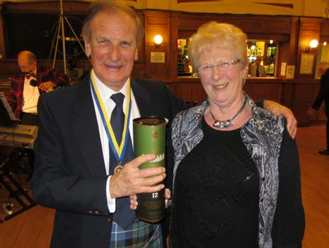 After the haggis was piped in by Pipe Major Tom Varley, past president Jim Savage made the traditional 'Address to the Haggis' by reciting the famous Robert Burns poem.