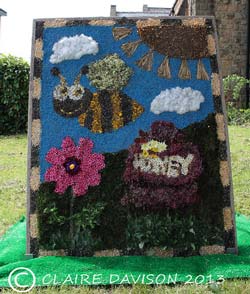 A second well, created to the theme of a Bumble Bee flying, was created by NE Derbyshire Bolsover and Hasland Support Centre Key Stage 3 & 4.