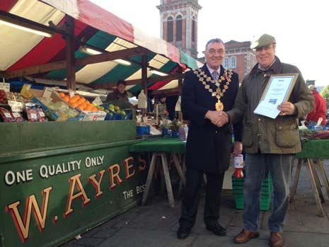 Winner Of Chesterfield Market's 'Favourite Trader' Competition