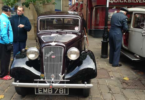 Some of the old '40s classics were also on display today at the Chesterfield Market festival