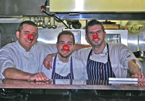 The team at the Devonshire Arms in Middle Handley are aiming to put a smile on costumers' faces with their own Comic Relief version of the 'Great British Menu' competition!