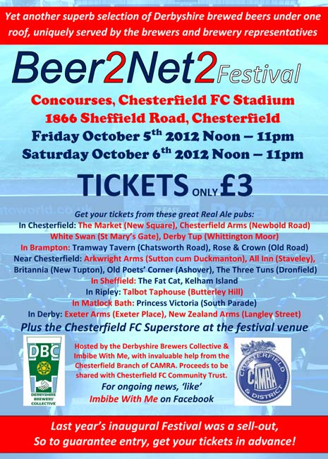 Following the success of the inaugural Beer2Net Beer Festival in 2011, a second 'round' is being organised for October.