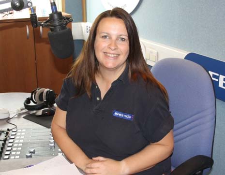 Forces Broadcaster, Chesterfield lass Gini Carlin, is in Afghanistan, for her second tour with BFBS - the British Forces Broadcasting Service.