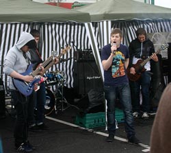 Local Bands played live at the Tesco Community Fair
