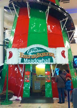 Meadowhall's Christmas Helter Skelter