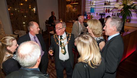 Guests at the launch night enjoyed samples from the restaurant and a tour of the club.