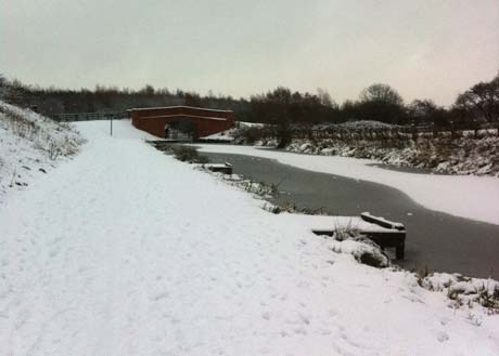 The Frozen Chesterfield Canal