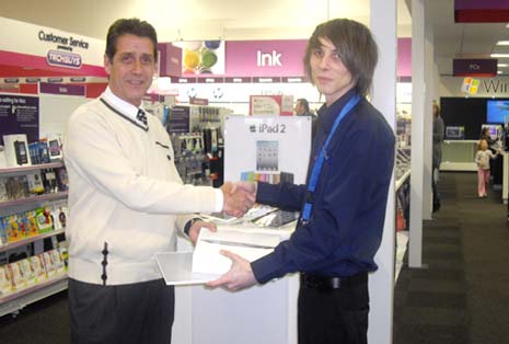 The iPad 2 sold out within minutes at the Chesterfield Curry's and PC World superstore
