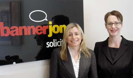 Carey New and Kate Hyland joing solictors firm, Banner Jones Family Law Departments in Chesterfield and Sheffield Offices