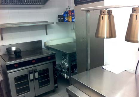 The state-of0the0art kitchens at the new Aubergine restaurant