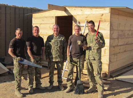 Chapel Rises From The Helmand Dust With Help From Chesterfield Soldiers from  2 MERCIAN
