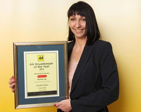 CASA's Housekeeping Manager, Sandra Dean, Scoops Prestigious Award