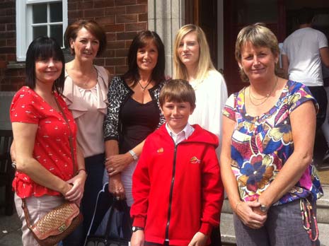 One family waiting to be seen were Liam Cowell (11) from Brimington juniors along with his mum Dawn and friend Maggie Hurt