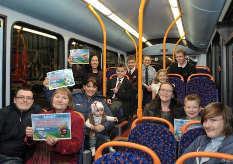 A Chesterfield family has won a holiday of a lifetime to the USA just by catching the bus.