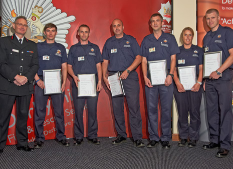 Special recognition was also given to the Service's Road Traffic Collision Extrication and Trauma Team who were awarded certificates by the Chief Fire Officer / Chief Executive,