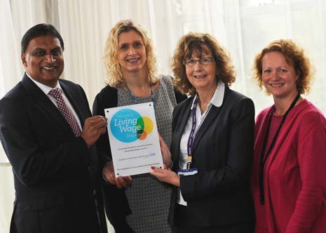 Derbyshire Community Health Services NHS Trust has been shortlisted for the national Living Wage Champions Awards in recognition of its commitment to support the lowest paid members of its staff.