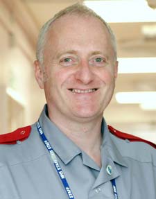Simon Goldsmith who runs the infection control champions programme for Derbyshire Community Health Services NHS Trust, which has been instrumental in helping the Trust achieve high scores for hand hygiene.