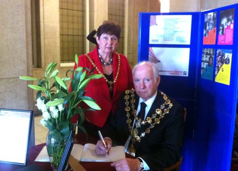Holocaust Memorial Day Commemorated At Chesterfield Town Hall