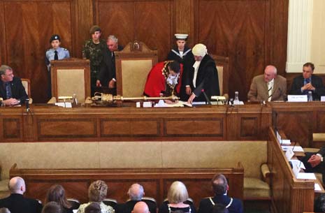 Last night, in the Council Chambers at the Town Hall, Paul was duly elected Mayor of Chesterfield for the year 2013/14