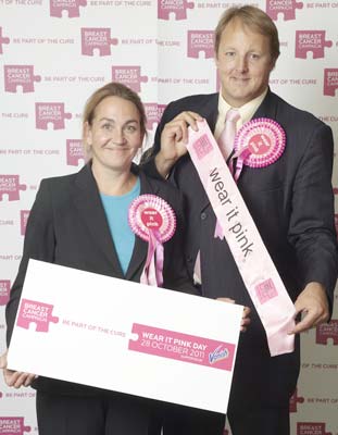 Local MP's Natascha Engel and Toby Perkins wear it pink to fund cure for Breast Cancer