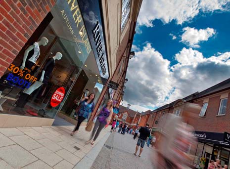 Chesterfield is riding high on the retail front after a national report revealed the town is bucking the north-south divide with low shop vacancy rates.