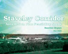 The second document 'Staveley and Rother Valley Corridor Area Action Plan', considers regeneration proposals for the former industrial land alongside the River Rother near Brimington and Staveley, including the former Staveley Works site.