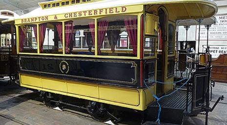 The Chesterfield 8 horse-drawn tram owned by the Science Museum, which is usually on display at the Crich Tramway Village, will make its appearance on Saturday 4th May