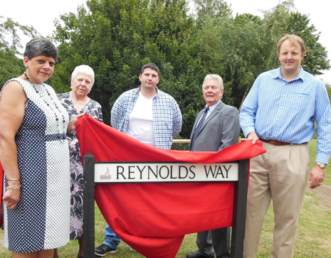 A footpath in St. Helen's has been renamed 'Reynolds Way' in memory of the late Cllr Trevor Reynolds, a local community activist.