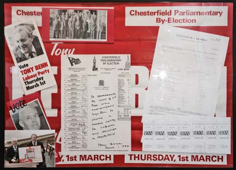 Bob is his biggest fan and it was Bob who signed the proposal (pictured below) for Tony to become MP for Chesterfield!