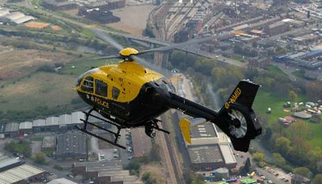A busy year for the Derbyshire Police Helicopter