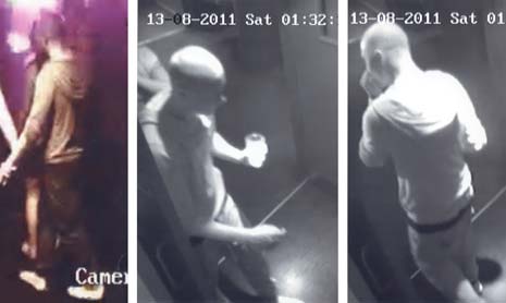 Police seek information on the man in these CCTV images after an incident in Escapade Nightclub, Chesterfield on Saturday August 13th