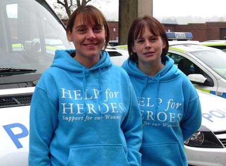 PC Claire Whitbread (left) and PC Emma Marshall ready to take on Mount Kilimanjaro for two major charities