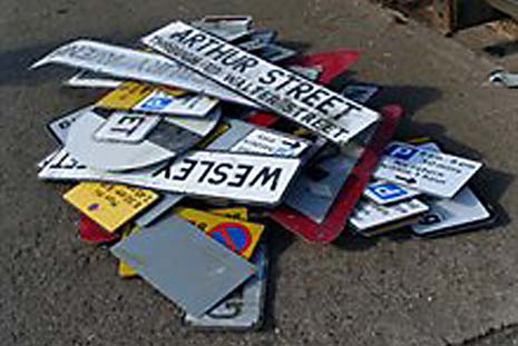 Man Fined After Scrapping Stolen Road Signs