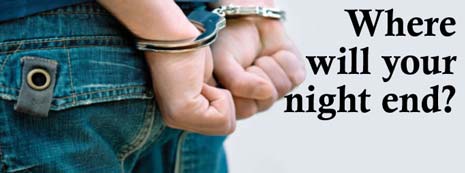 Derbyshire Police Campaign Asks - Where Will Your Night End?