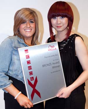 Katie Beer wins 3rd place in National Wella Hair cutting and colouring competition