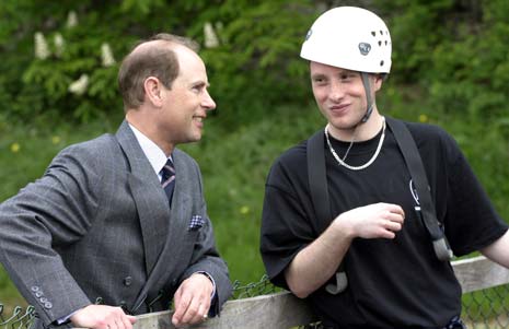 Richard Story pictured with His Royal Highness