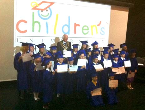 The Childrens University graduation ceremony at Chesterfield College