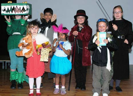 The Winners of Roald Dahl Dress up day for charity at St Peter & St Paul school