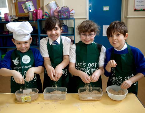 The Let's Get Cooking BIG Cookathon at Old Hall School in Chesterfield