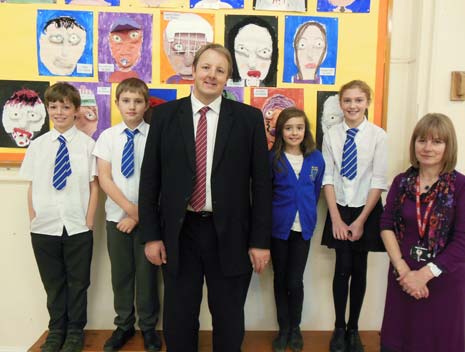 Chesterfield MP Toby Perkins recently paid a visit to Old Hall Primary School - and praised the children for their attentive listening and deeply thoughtful questions.