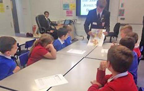 In the afternoon, students from Netherthorpe School's Geography Club delivered superb interactive workshops in each of the primary schools