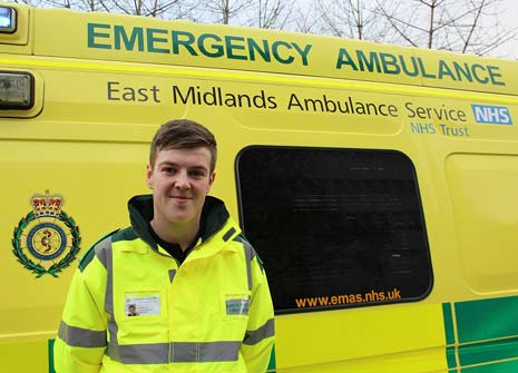 A young Derbyshire student who helped to teach his peers about the dangers of careless driving is now ready to help save lives in his local community.