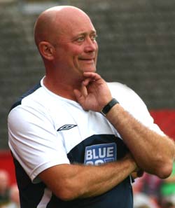 Alfreton Town manager Nicky Law was in a far happier frame of mind after seeing his side respond to criticism and a shake-up with a 2-1 victory at Lincoln City on Tuesday night.